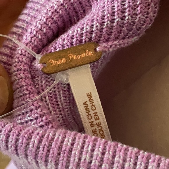 NWT Free People Golden Hour knit midi skirt in Iris/orchid size 6 - Picture 6 of 7